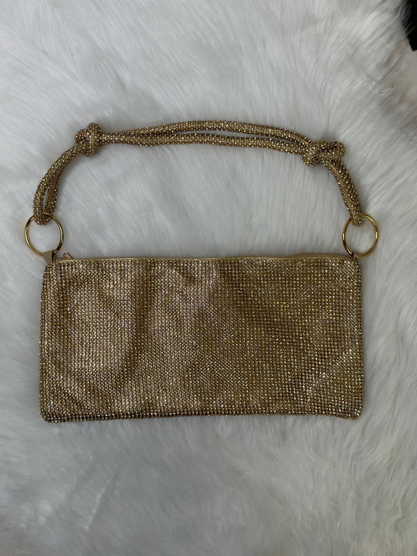 Ibiza Diamanté Bag (Gold)