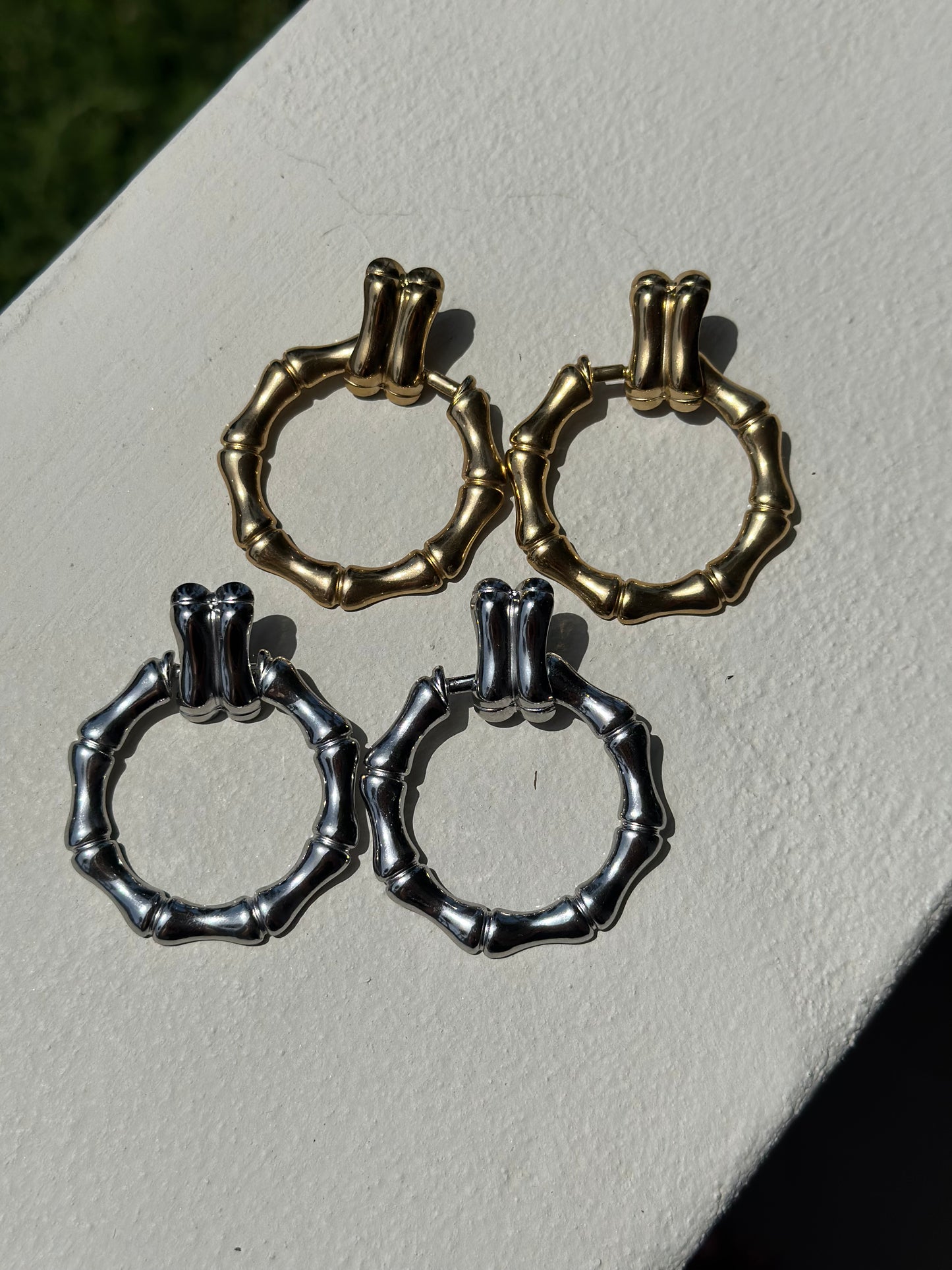 Dionysus Hoop Earrings (Silver)