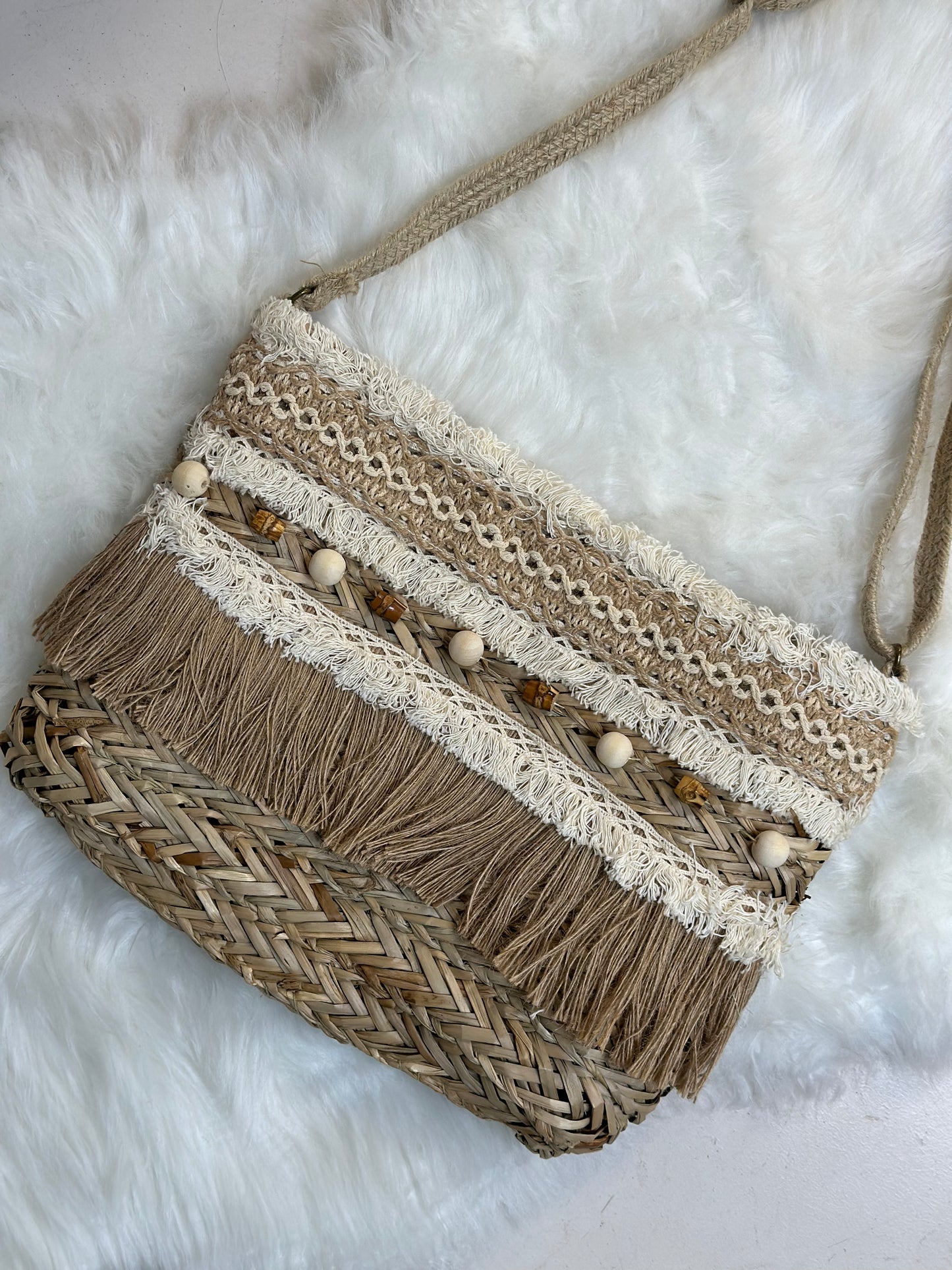 Naxos Woven Cross Body Bag