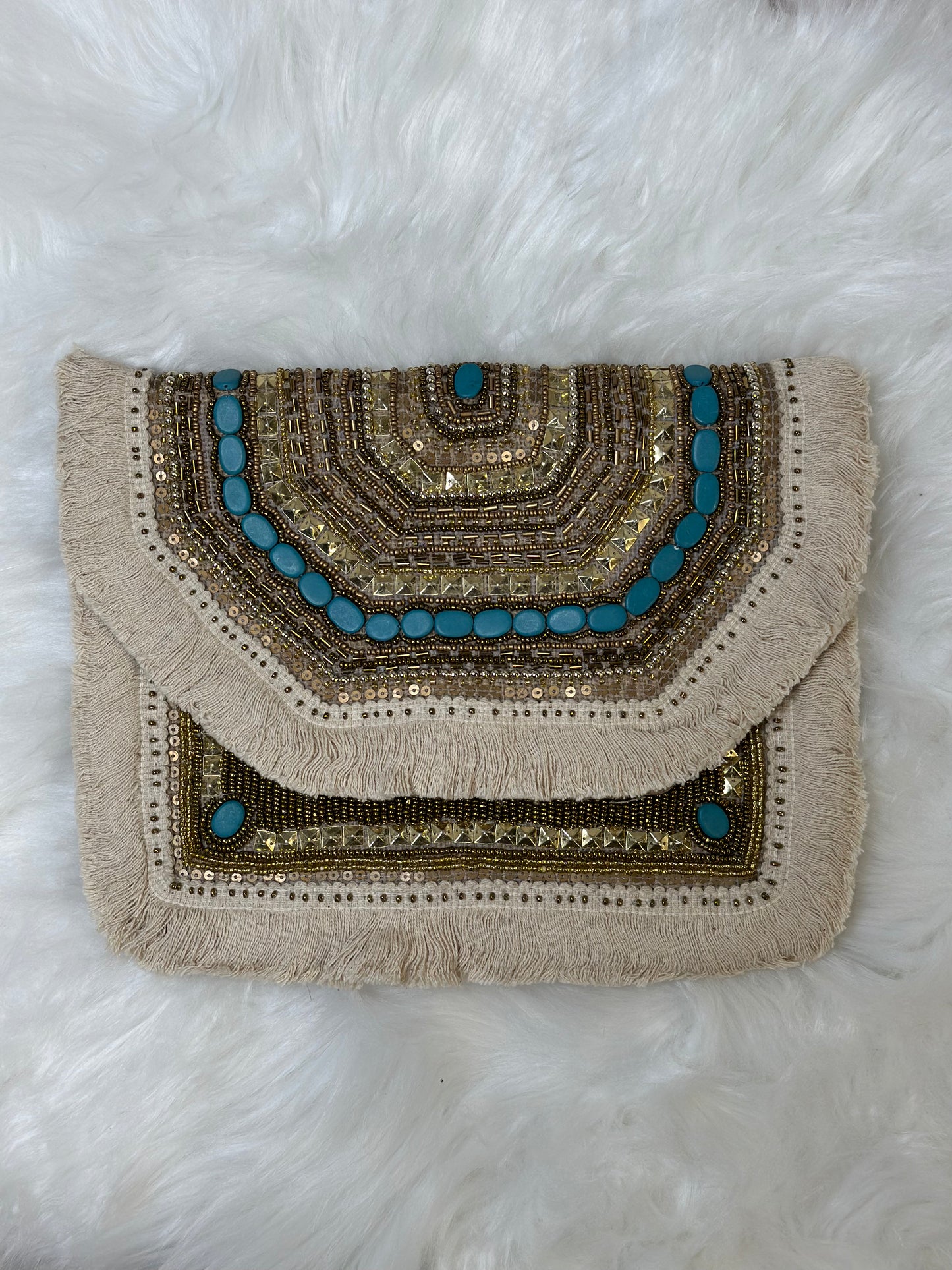 Palermo Beaded Bag (Blue)